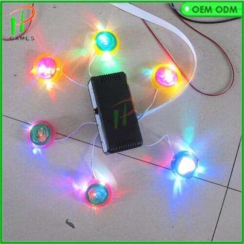 6pcs /set Children coin-operated swing machine parts 12 V Colorful lights Kiddie rides decoration led lights