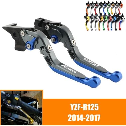 For YAMAHA YZF-R125 YZF R125 2014 2015 2016 2017 14 15 16 17 CNC Motorcycle Adjustable Brake Clutch Lever Levers Folding