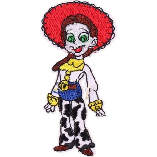 Factory Custom embroidered Patches Cute girl cartoon Embroidered Iron Sew ON badge for clothing promotional gifts giveaway