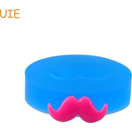 FYL533U 16.9mm Mustache Silicone Push Mold - Fondant, Sugarcraft, Miniature Food, Gum Paste, Resin, Candy, Jewelry DIY Food Safe