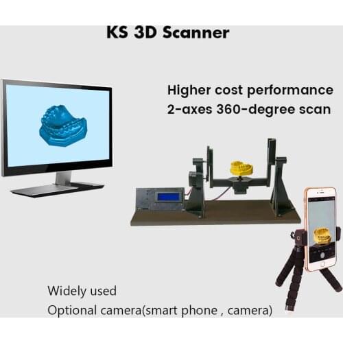 HE3D KS 3D photogrammetry scanner DIY 3d scanner kit scanning Dental teeth model