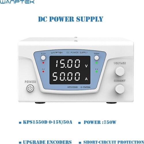 Wanptek KPS1550D New Upgrade Encoders High-power Digital Display Program-controlled Switching DC Regulated Power Supply 15V 50A