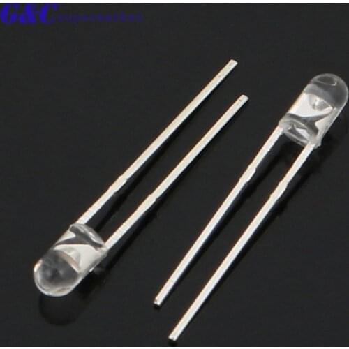 50/100/1000PCS 3mm Round F3 LED Emitting Diodes Warm White Water Clear DIY