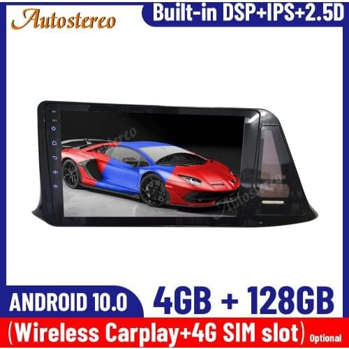 Carplay Android 10 4+128GB For Toyota CH-R CHR 2017 Car GPS Navigation Radio Multimedia Video Player Tape Recorder Head Unit IPS