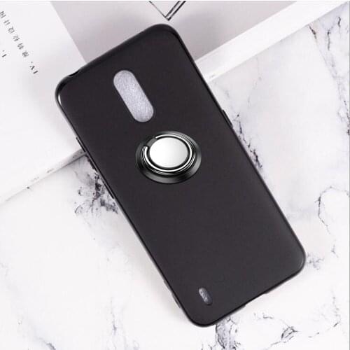 Soft Case For Nokia C2 Tava 3.4 2.4 8.11 Plus X71 C3 8.3 5G X7 9 Pureview C2 5.3 1.3 Back Ring Metal Car Magnetic Holder Cover