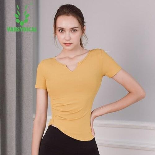 NEW 2021 Woman Short Sleeve Shirt Quick Dry Elastic Yoga Sports T-Shirt Fitness Womens Gym Running Black Tops Breathable Tee