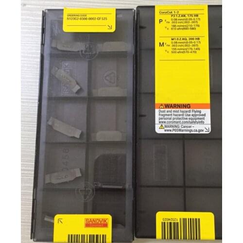 ORIGINAL 10PCS CARBIDE INSERT N123G2-0300-0002 GF525