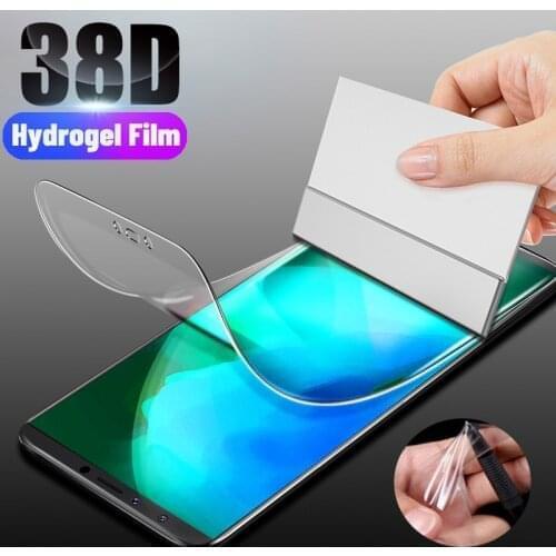 Transparent Phone Cases For Motorola One Fusion Plus Case Hydrogel Film Soft TPU Clear Screen Protector