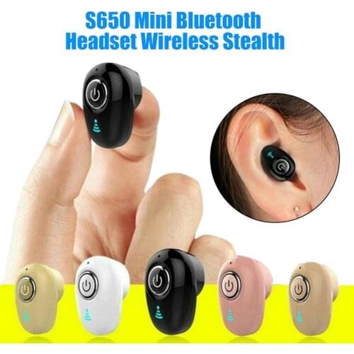 S650 Portable Mini Wireless Stereo Bluetooth Noise Reduction Sensitive 4.1 Sports Earphone In-Ear Earbud