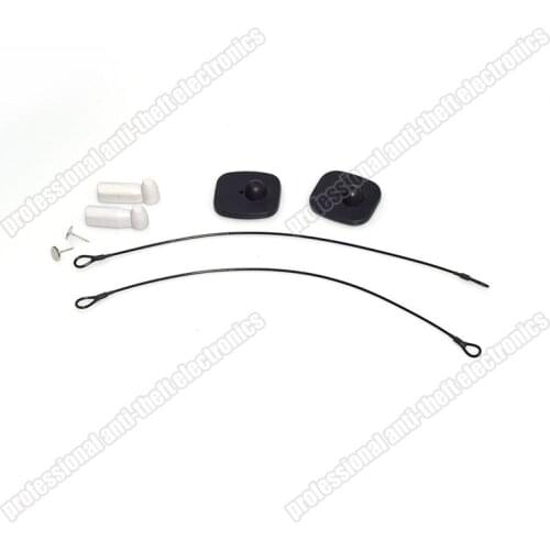 Eas lanyards applied with eas hard tags for the bag box protection 1000pcs