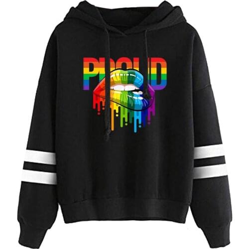 Fashion Pride LGBT Clothes Gay Love Lesbian Rainbow Flag Design Hoodies Sweatshirt Women/Men High Quality Streetwear Hoodie