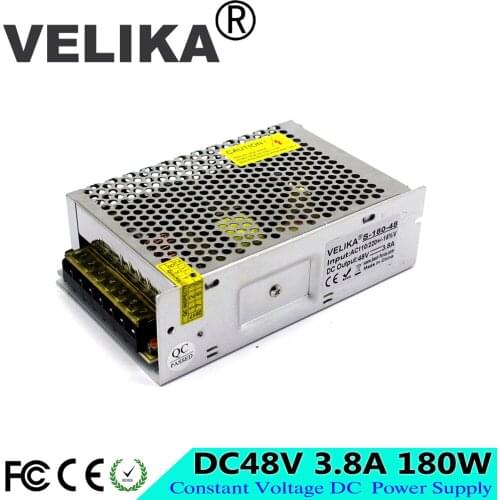 Single output Switch power supply DC48V 4.2A 180W Driver 110V 220V AC DC 48V SMPS for Control CNC CCTV Stepper Motor 3D Printer