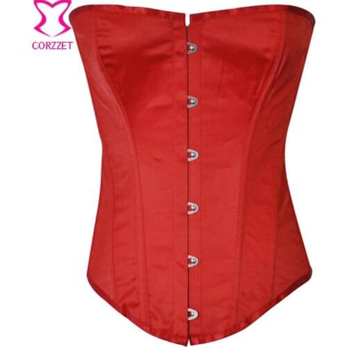 Women Body Waist Trainer Corpetes E Espartilhos Gothic Corsette Corsetto Sexy Lingerie Bustiers Red Overbust Corset Leather Top