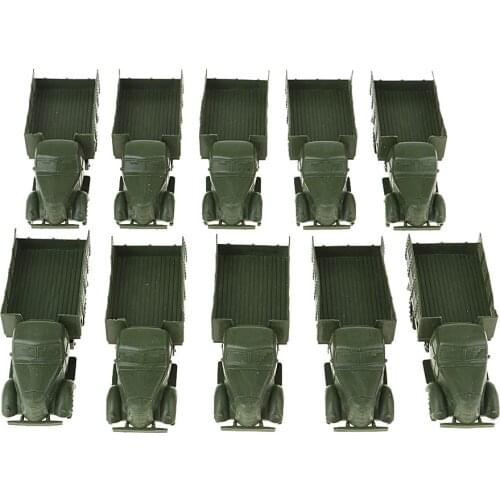 10x Painted Diecast Model Military Armored Vehicle Truck Toys Kids Gift