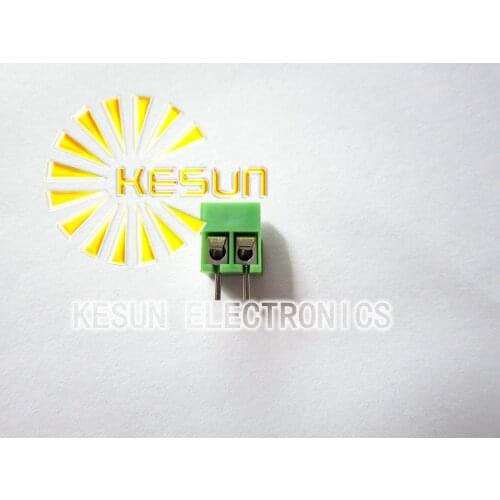 100PCS KF350-3.5-2P KF350 2Pin 3.5mm Straight Pin PCB Screw Terminal Block ROHS