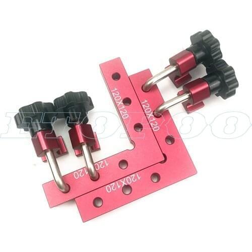 Square ruler L block ruler 90 degree right angle positioning panel fixing clip woodworking carpenter tools 6pcs/set 120*120mm