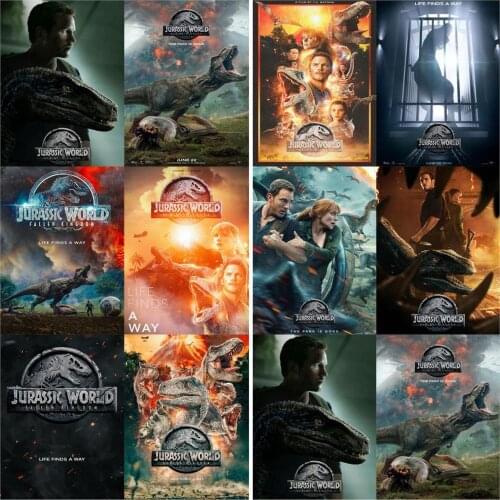 Jurassic World Fallen Kingdom Diamond Embroidery Diamond Mosaic Diamond Painting 5D DIY Home Decor Cross Stitch Kits