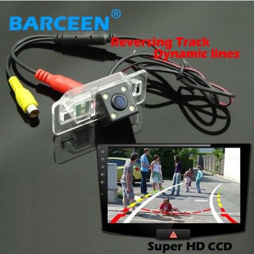 Abs shell material 170 wide lens degree car parking camera colorful hd ccd night vision Dynamic track line for BMW 5 /3 Series