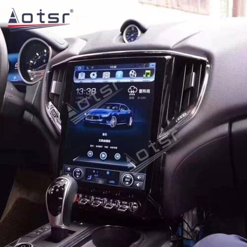 Tesla Screen For Maserati Ghibli Android Radio 2013 2014 2015 - 2019 Car GPS Navigator Dash Auto Stereo PX6 Multimedia Player HD