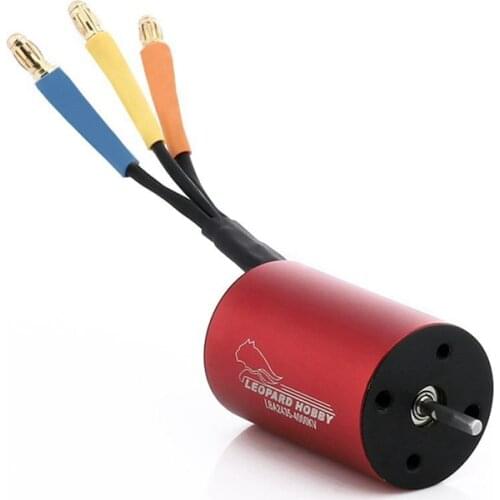 FATJAY Leopard LBA2435 4500KV 2.0mm diameter shaft brushless inrunner 2435 18T 370 brushed motor upgrade RC 1/16 1/18 car boat