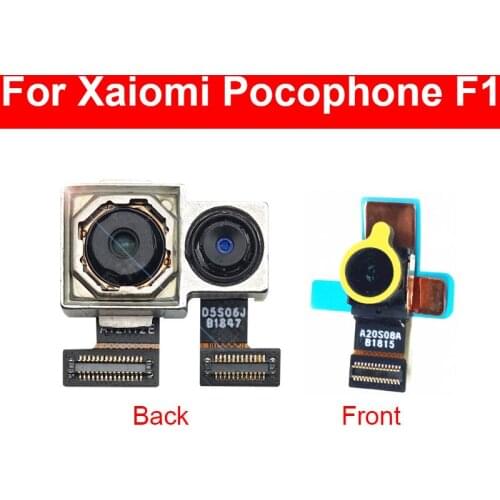 Facing Small Front & Rear Camera Module For Xiaomi MI Pocophone Poco F1 Main Back Big And Camera Flex Cable Replacement Repair