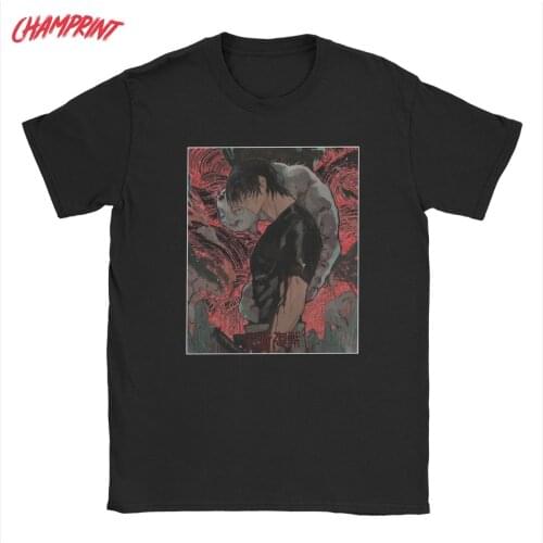 Toji Fushiguro Mens T Shirt Jujutsu Kaisen Vintage Tees Short Sleeve Round Collar T-Shirt 100% Cotton Summer Clothing