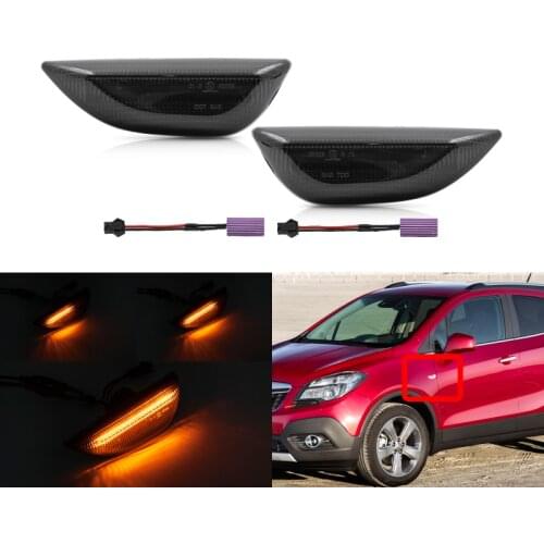Smoked Canbus Dynamic Amber Turn Signal Blinker Indicator Led Side Marker Lights For Vauxhall Opel Mokka X For Chevy Trax