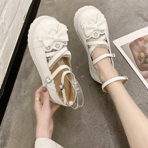 Japanese-Style Small Leather Shoes Womens Fisen Womens Platform Big Head Doll Shoes All-match Student Lolita Lolita Shoes