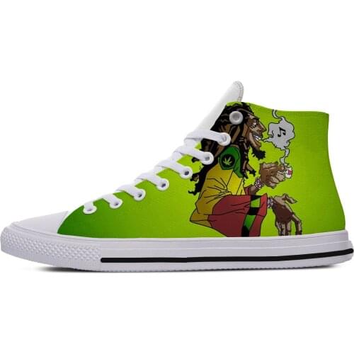 Sneakers Men 2020 Custom Print Bob Marley Images Breathable Outdoor Trainer Sneakers Custom Male Shoes