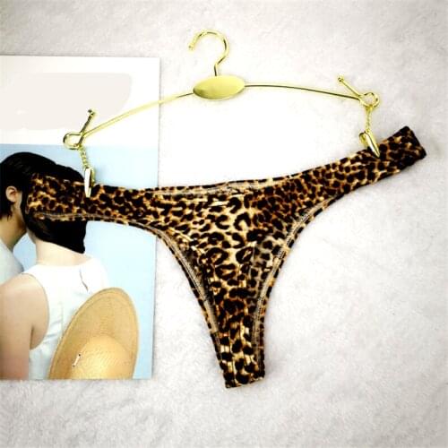 Penis Pouch Mens Thongs And G Strings Leopard Print 2021 Low Rise Brief Gay Sexy Tanga Plus Size M-XXXL