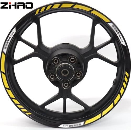 New high quality Fit Motorcycle Wheel Sticker stripe Reflective Rim For Honda VTR1000F / FIRESTORM CBR1100XX / BLACKBIRD VTX1300