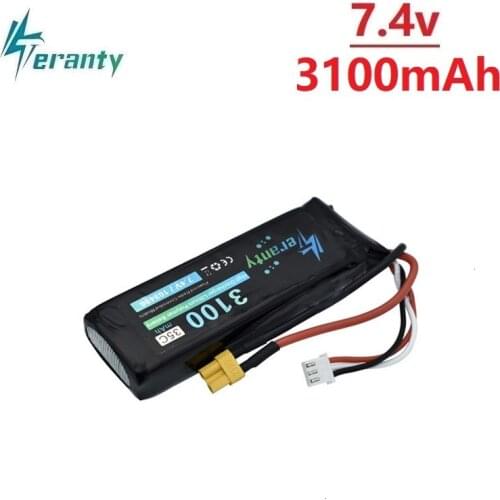 Upgrade 7.4V 3100mAh 35c Lipo Battery for MJX Bugs 3 B3 RC Quadcopter Spare Parts Upgrade 1800mah 7.4v Rechargeable Battery 1Pcs