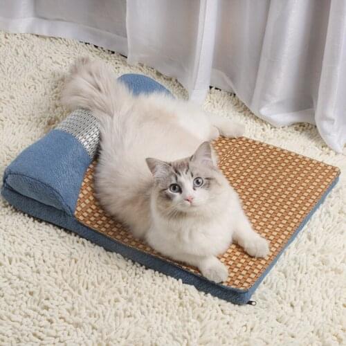 Cats Cooling Mat Pet Ice Pad Teddy Mattress Pet Cool Mat Bed Cat Summer Keep Cool Ice Silk Cooling Dog Mat for Dogs D5093