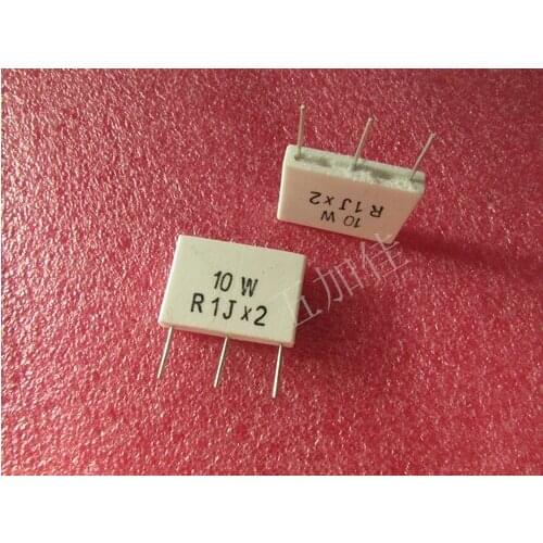 Original new 100% 10W R1Jx2 0.1R 5% cement resistance (Inductor)