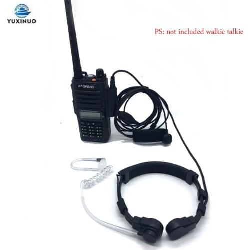 Baofeng Radio UV-9R Plus BF-9700 BF-A58 Extendable Throat Vibration PTT Mic Earpiece Headset for UV-XR UV9R GT-3WP Walkie Talkie