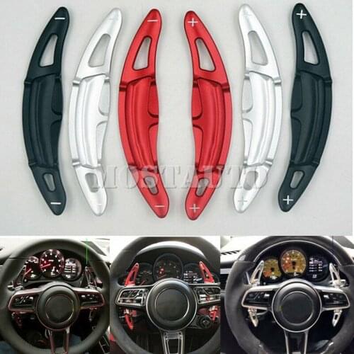 Steering Wheels DGS Shift Paddle Shifter Extension For Porsche Macan Cayenne Panamera Boxster 718 911 918 Spyder Car Decor