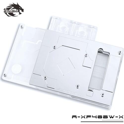 BYKSKI Water Block use for XFX RX480 RS / RX590 Fatboy/HIS RX 580 IceQ X2 OC 8GB (HS-580R8LCBR) Full Cover GPU Card GPU Radiator