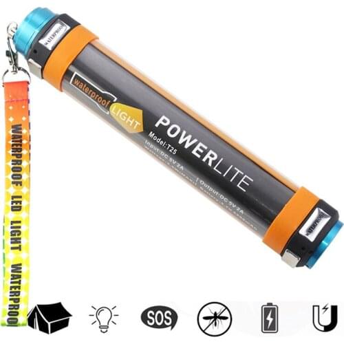 Waterproof T15 T25 T30 Outdoor Lighting Portable USB Camping Lamp Solar Powered Light