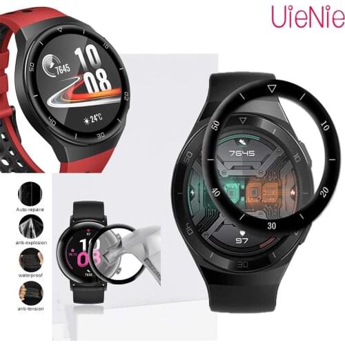 Smart Watch Accessories For Huawei GT 2E 46MM 3D Curved Soft Film GT2E GT2 E Smartwatch Full Tempered Glass Protective Case Ring