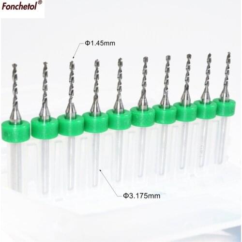 1.45mm-50pcs CNC solid carbide micro Drill bit,Printed Circuit Board Drill Bit,SMT,plastic and copper,aluminum,wood
