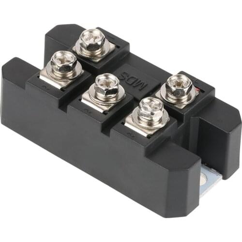 1PC MDS100A 3 Phase Diode Bridge Rectifier Diode Bridge 100A Amp 1600V Copper 3.1X1.6X1.2 Inch Metal Case Diode Bridge Control