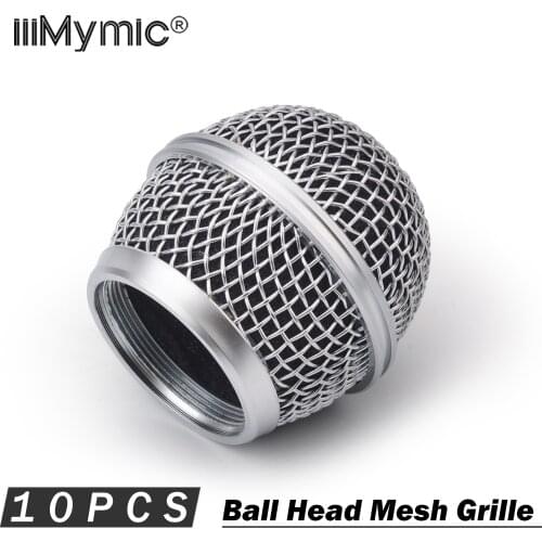 10 Piece Top Quality Replacement Ball Head Mesh Microphone Grille Cover for Shure BETA58 BETA58A SM58 SM58S SM58LC Accessories