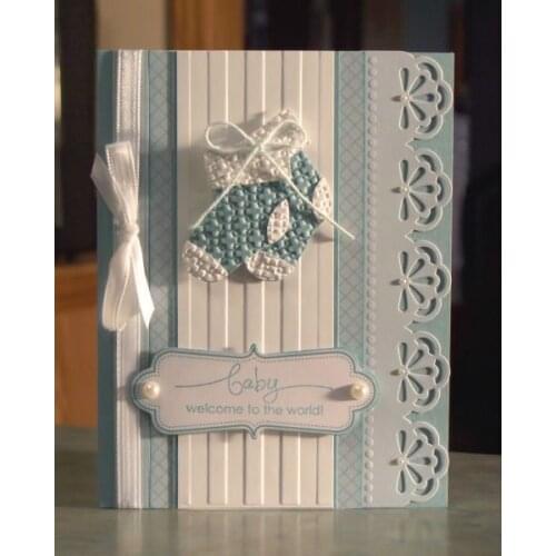 149*21mm Lace Petal Border Frame Metal Cutting Die Stencil for DIY Scrapbooking Album Embossing Paper Cards Deco Crafts Die Cuts