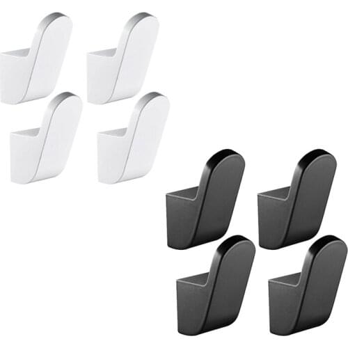 4 Pcs Bathroom Towel Hooks,Coat/Robe Clothes Hooks,Single Wall Hook for Bedroom,Kitchen,Restroom,Bathroom,Hotel