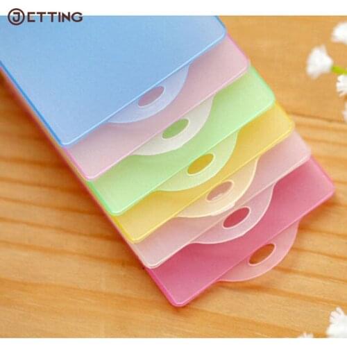 5pcs Waterproof PVC Transparent ID Bus Card Pass Holder Keyring Key Chain Case Wallet Pouch Badge Holder For School Suppliers