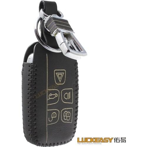 Car key case cover for Land Rover A9 Range Rover Sport Evoque Freelander 2 Jaguar XE XJ XJL XF C-X16 V12 Guitar F X Typ leather