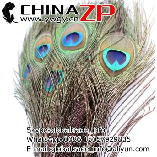 CHINAZP Factory length 80-90cm 500pcs/lot Top Quality Big Eye Natural Peacock Feather Free shipping FEDEX/DHL