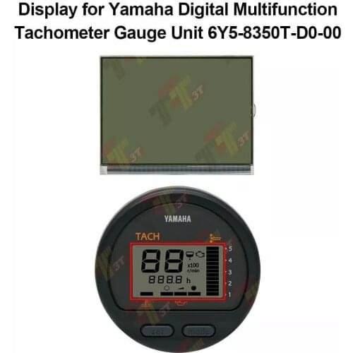 Display for Yamaha Digital Multifunction Tachometer Gauge Unit 6Y5-8350T-D0-00
