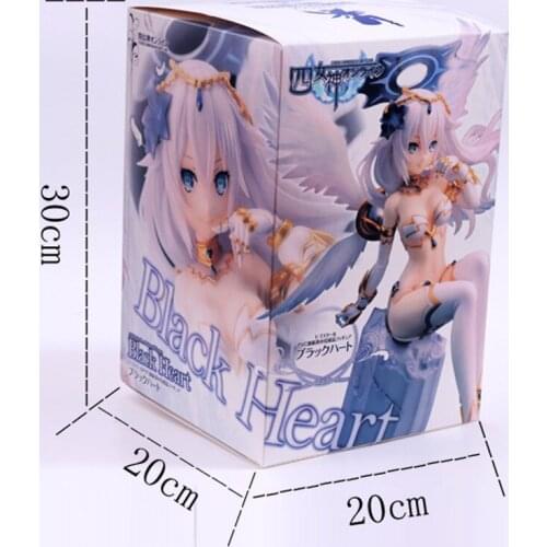 Choujigen Cyber Dimensional Game Neptune ASCII Media Works 4 Goddesses Online Noire Black Heart 1/7 Figure Figurine Toys 21cm