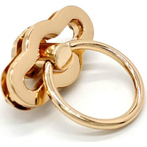 Hot Sale Metal Bag Lock Clasp Mortise Lock Twist Lock Twist Lock For Bags Handbag Craft Bag Purse High Quality Accessories